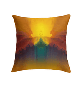 Close-up view of SurArt 122 Indoor Pillow, featuring its detailed artistic pattern and plush fabric, perfect for adding a touch of sophistication and relaxation to any space.